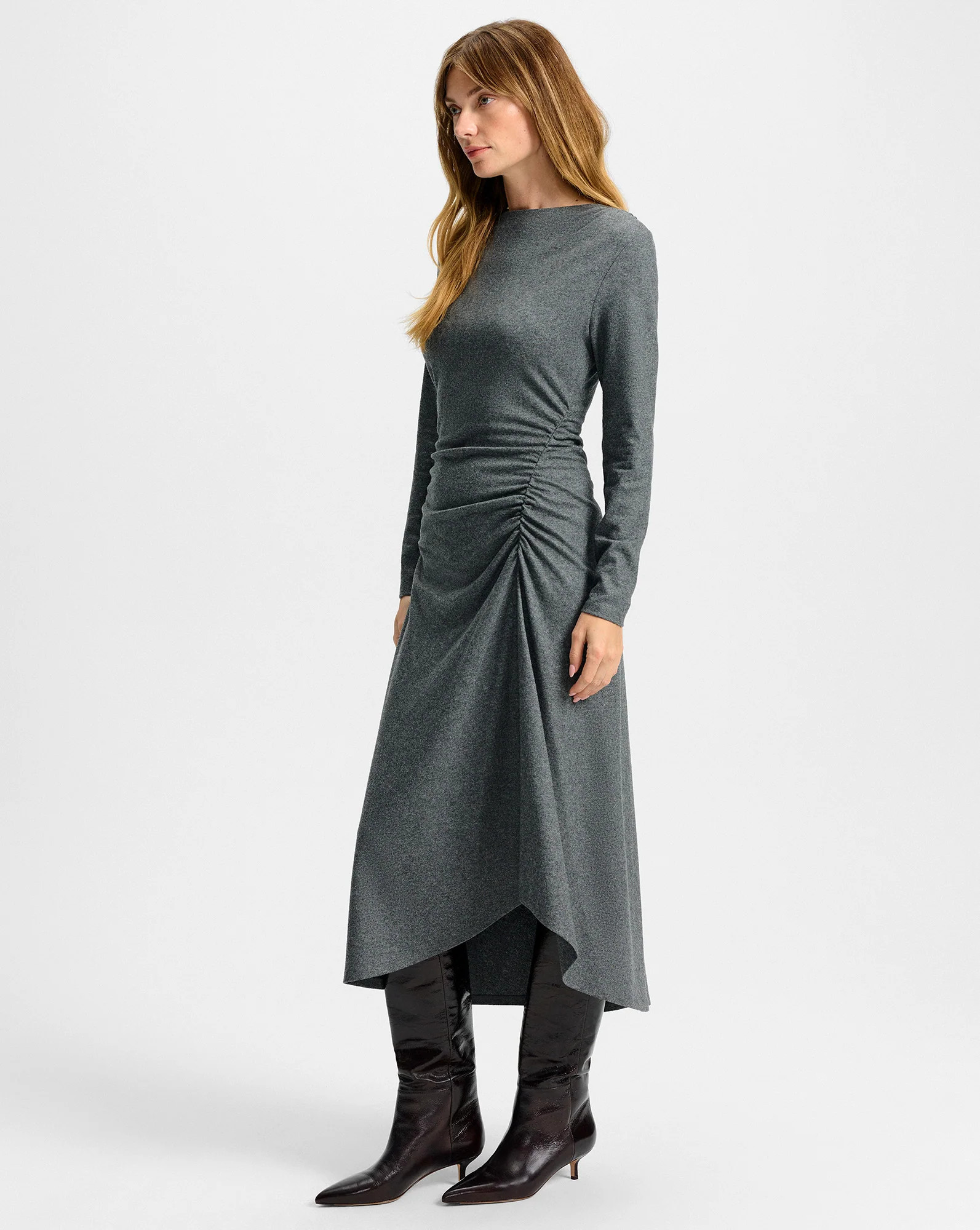 Theodora Wool Midi Dress | Veronica Beard