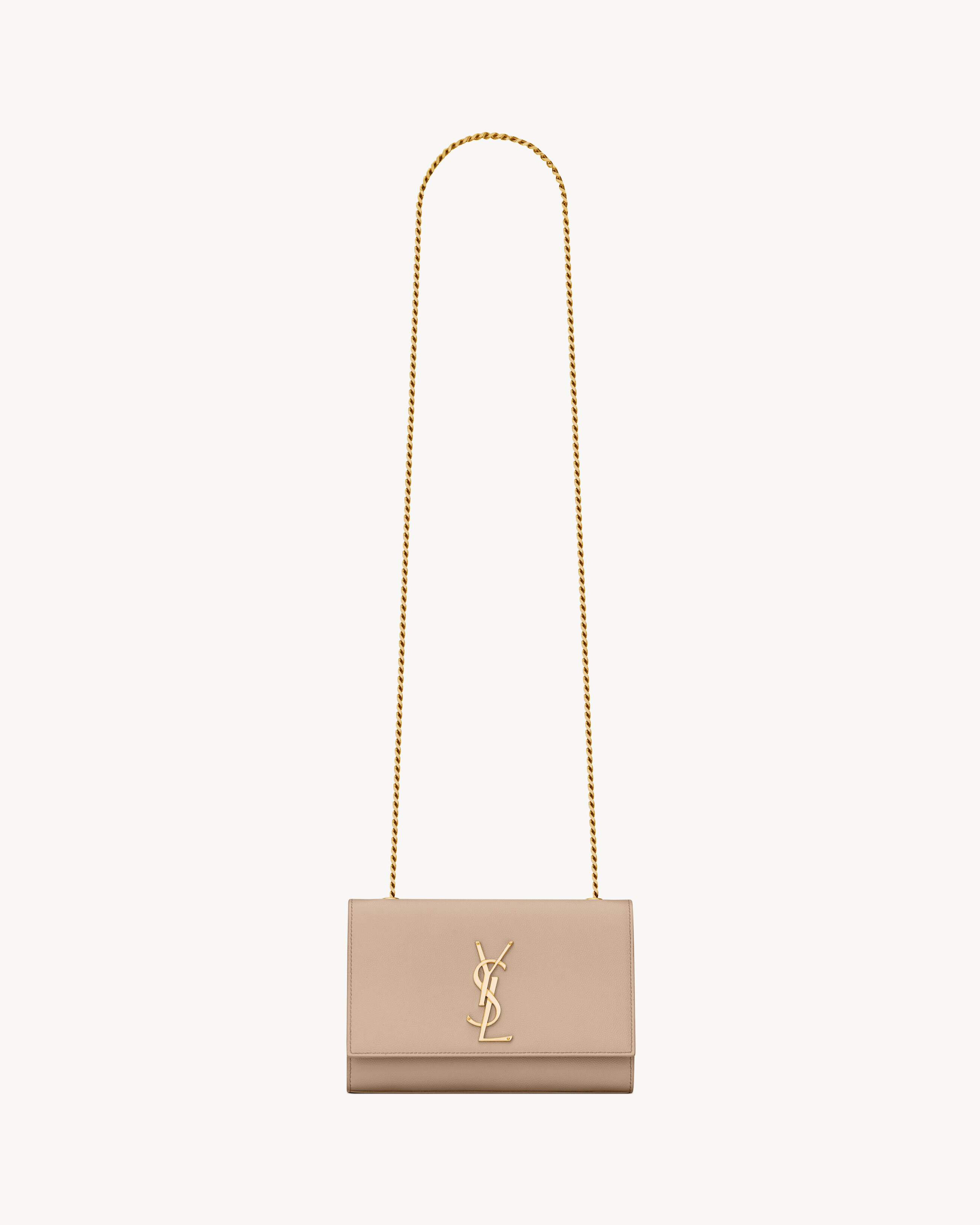 Saint Laurent Kate Small In Grain De Poudre Embossed Leather - Beige - Women - One Size | Saint Laurent Inc. (Global)