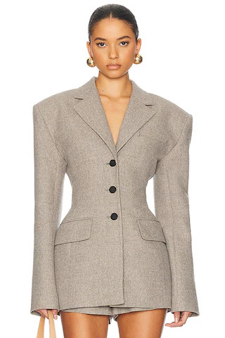 The Tweed S Curve Blazer | FWRD 