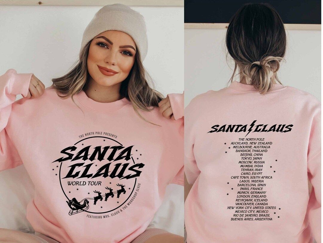 Santa Claus Christmas Sweater Sweatshirt Retro Christmas - Etsy | Etsy (US)