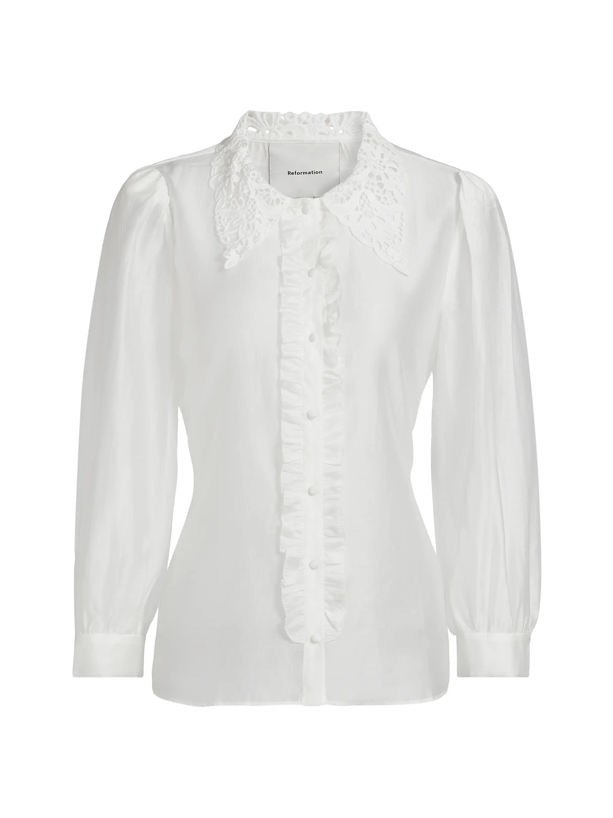 Indy Ruffled Long-Sleeve Blouse | Saks Fifth Avenue