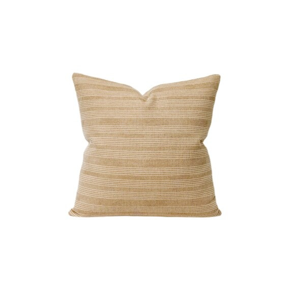 Hand Woven Brown Stripe Pillow Cover  Hmong Stripe Pillow | Etsy | Etsy (US)