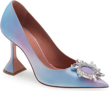 Amina Muaddi Begum Brooch Pointed Toe Pump | Nordstrom | Nordstrom