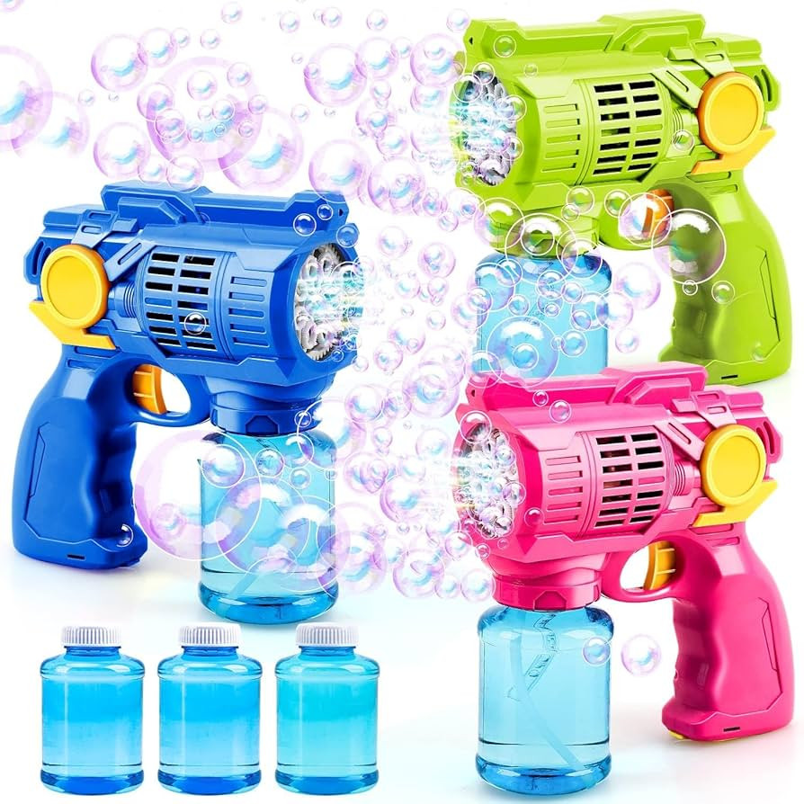 Toy Life 3 Pack Bubble Guns for Kids, Automatic Bubble Blower, Leakproof & Lightweight, Outdoor S... | Amazon (US)