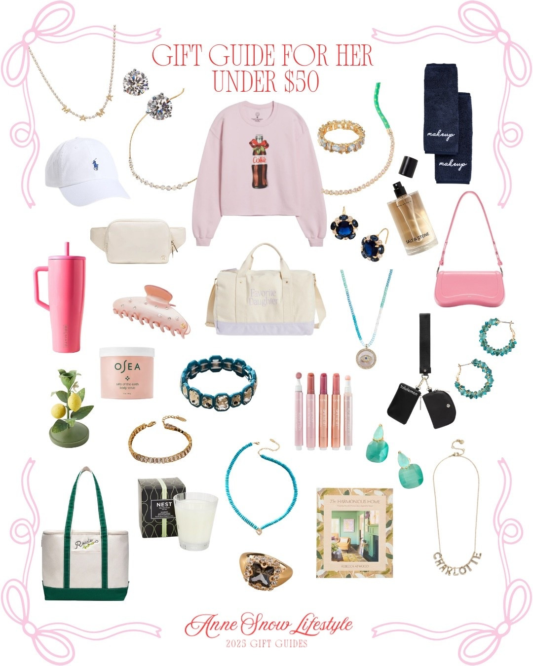 gifts for her under $50!! gifts any girl on your list will love 💖 

mom gifts, mother in law gifts, sister gifts, sister in law gifts, gift guide for her, best friend gifts, meaningful gifts 

#LTKHoliday #LTKFindsUnder50 #LTKGiftGuide