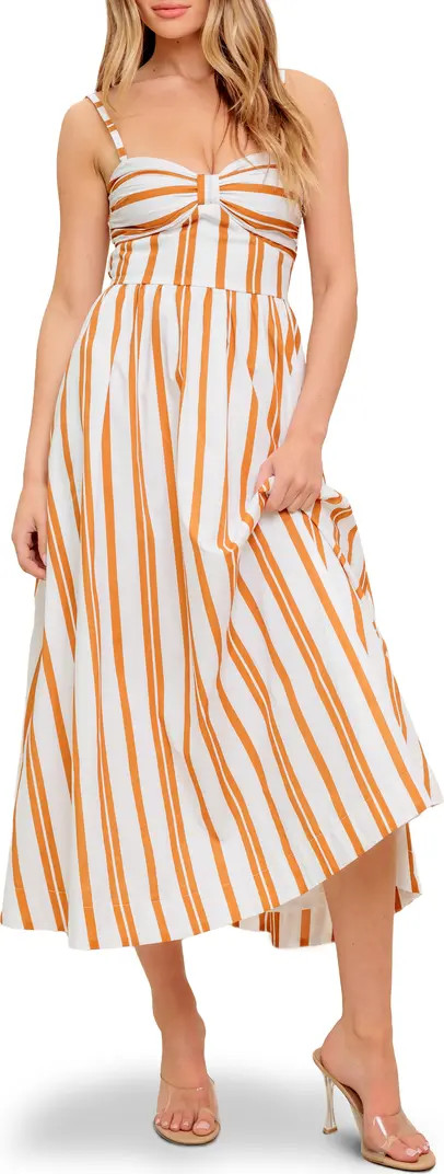 Stripe Cotton Fit & Flare Maxi Sundress | Nordstrom Rack