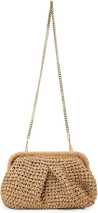 Emprier Straw Clutch Purse for Women Cloud Dumpling Pouch Straw Crossbody Shoulder Handbag Summer... | Amazon (US)