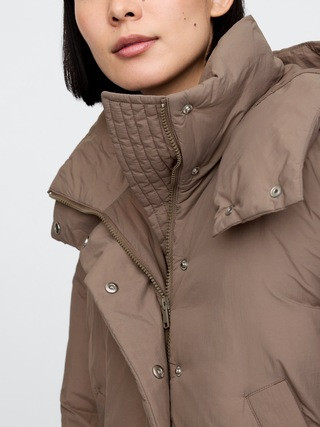 Cropped Duvet Wrap Puffer Jacket | Gap (US)