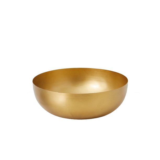 Serene Spaces Living Vintage Gold Decorative Iron Bowl, 12" Dia & 4" Tall - Walmart.com | Walmart (US)