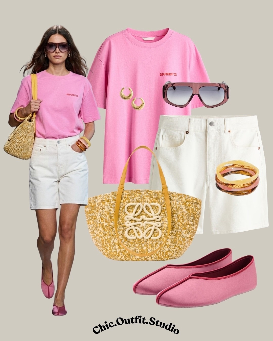 Pink Tee & White Denim Shorts Fresh Summer Pop

✨A soft pink tee styled with white denim shorts brings a fresh, playful touch to a clean spring-summer outfit. The pop of color paired with neutral accessories keeps the look balanced and easy to wear.

✨Perfect for daytime outings, coffee dates, shopping days, or casual summer plans.

✨Tags: pink t-shirt outfit women, white shorts outfit summer, casual summer outfit women, pop of color outfit, fresh summer outfit, everyday outfit ideas women, european chic outfit, warm weather outfit women, effortless style women

#LTKbag #LTKpetite #LTKsummer