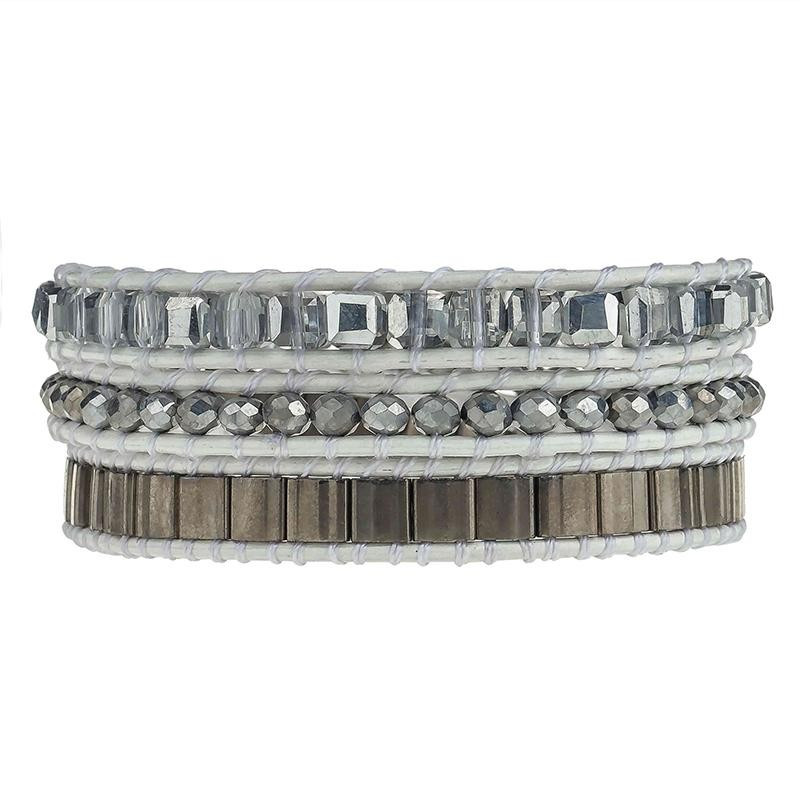 Silvery Crystals on White | Victoria Emerson