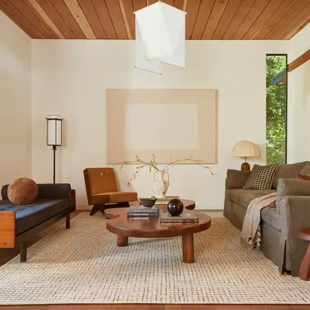 Cream Melrose Checked 12' x 15' Area Rug | Rugs USA