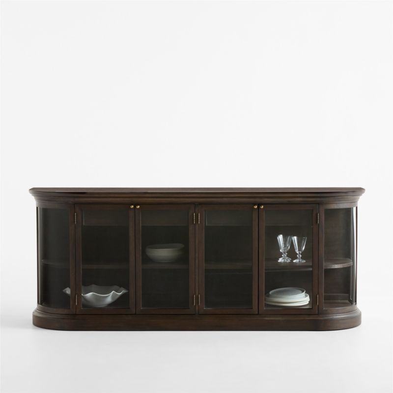 Stanton 80" Mahogany Credenza | Crate & Barrel
