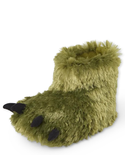 Unisex Toddler Dino Slippers | The Children's Place  - OLIVE | The Children's Place