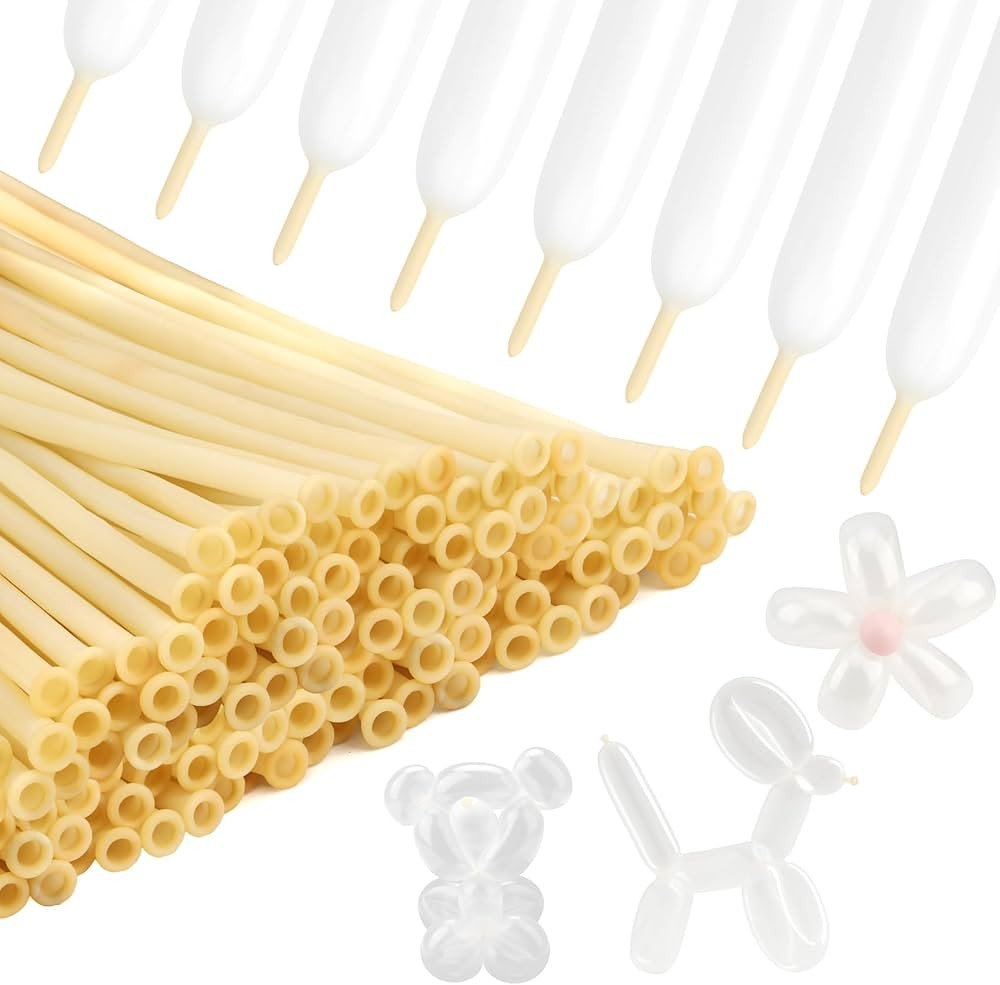 260 Balloons Clear, Long Balloons 100PCS, Animal Balloon, Modeling Transparent Long Skinny Balloo... | Amazon (US)