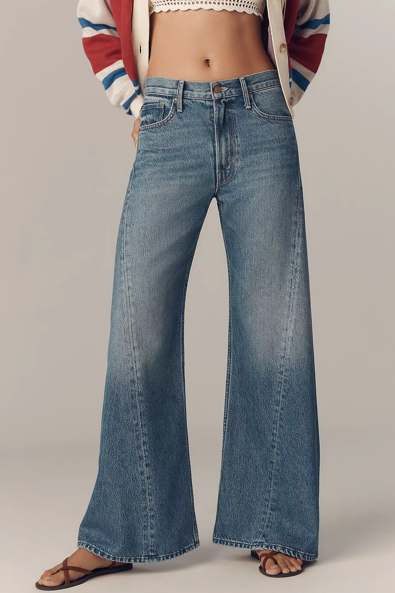 MOTHER The Lemon Twist High-Rise Flare Jeans | Anthropologie (US)