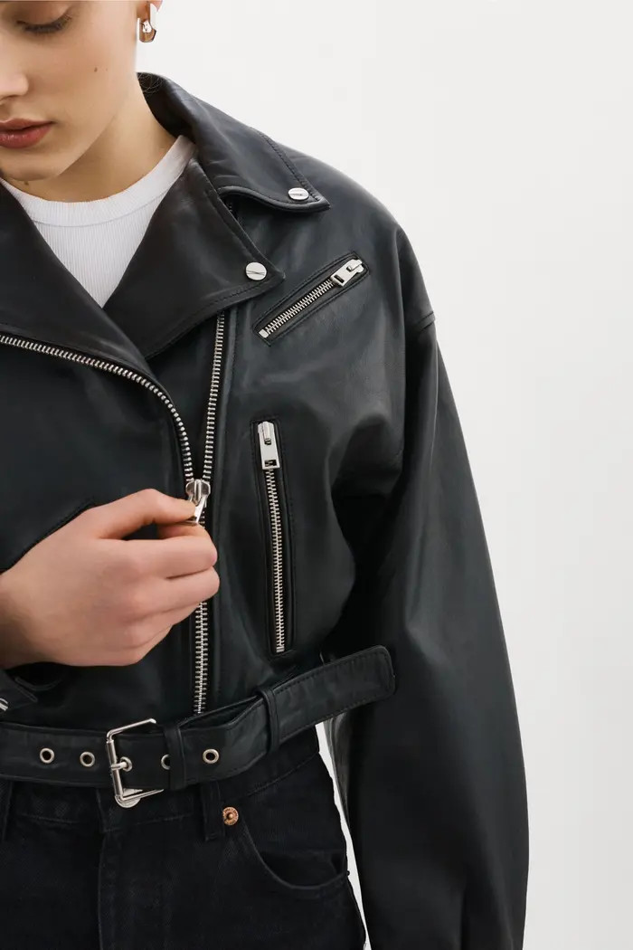 LAMARQUE DYLAN | 80's Leather Biker Jacket | Nordstrom | Nordstrom