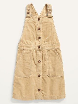 Uniform Button-Front Corduroy Skirtall for Girls | Old Navy (US)