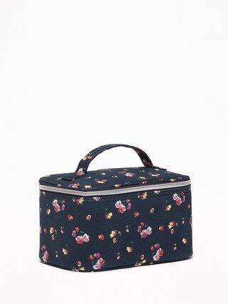 Printed Zip-Top Canvas Cosmetic Case for Women | Old Navy US