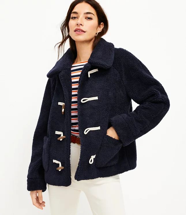 Sherpa Toggle Jacket | LOFT