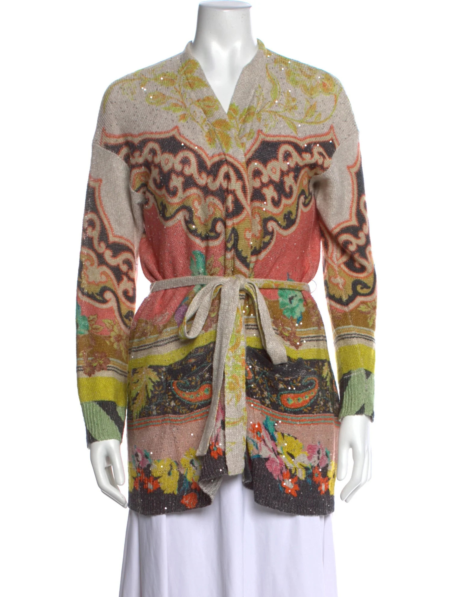 Etro Linen Patterned Sweater | The RealReal