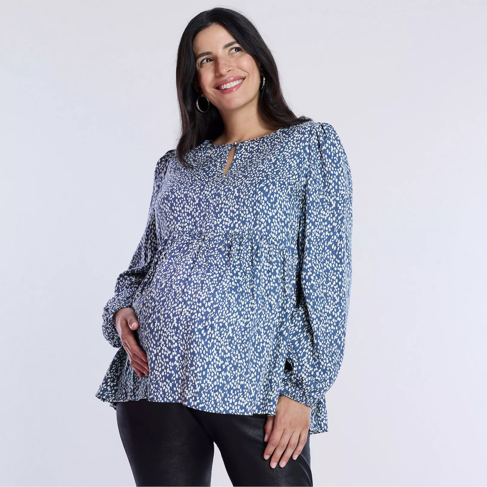 Maternity Motherhood® Woven Keyhole Blouse | Kohl's