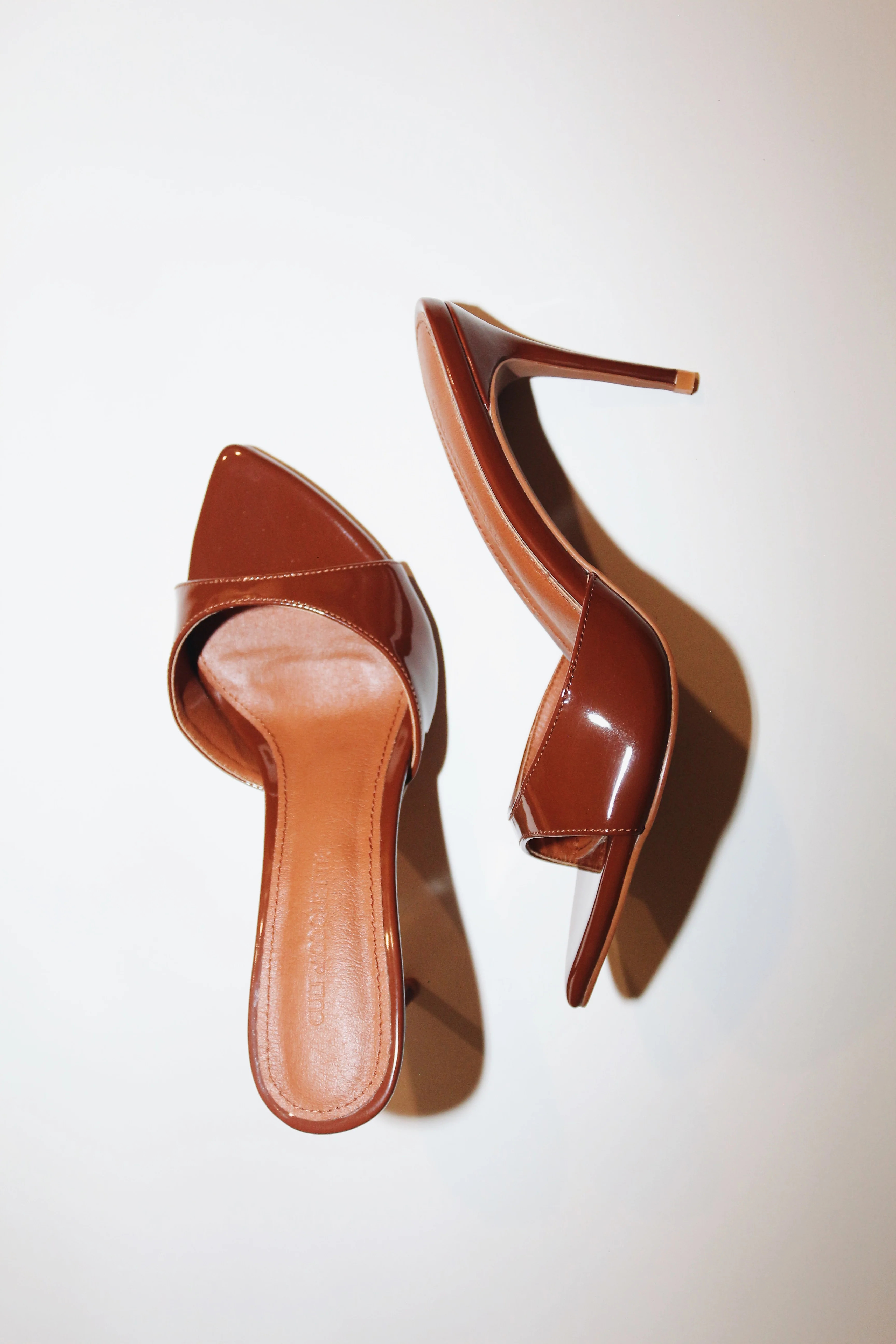 Gia Chocolate Brown Patent 80 mm | CULT OF COQUETTE