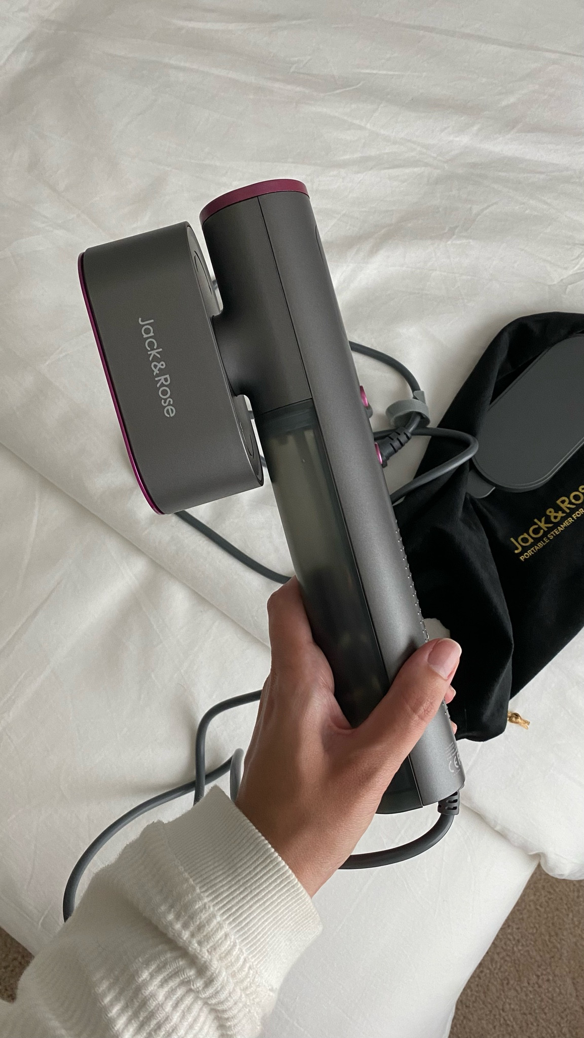 Travel steamer from Amazon - it’s amazing!! Works for international travel with a converter. High and low steam settings, plus has an iron setting (head rotates so it can be an iron)

#LTKFindsUnder100 #LTKTravel #LTKHome