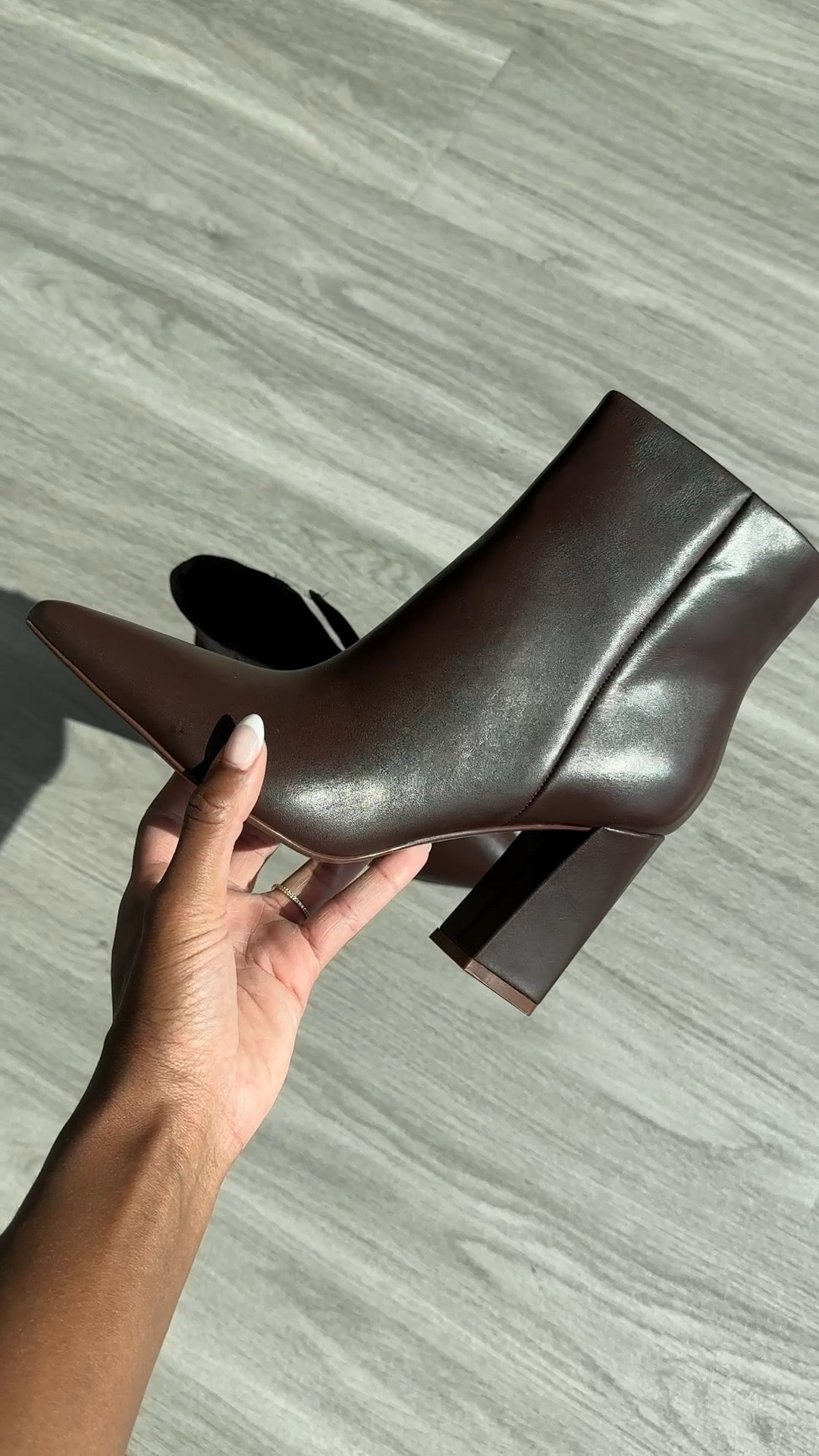 Dark brown booties for fall! Fit is true to size! Very comfortable! 

#LTKSeasonal #LTKshoecrush