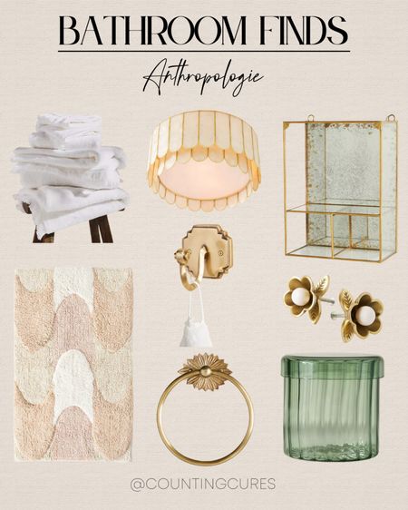 Revamp your bathroom with these cabinets, towels, towel holders, lighting, and more in neutral and golden tones!
#anthropologiemusthaves #furniturefinds #homestyleinspo #nordichomedesign

#LTKhome #LTKstyletip #LTKSeasonal