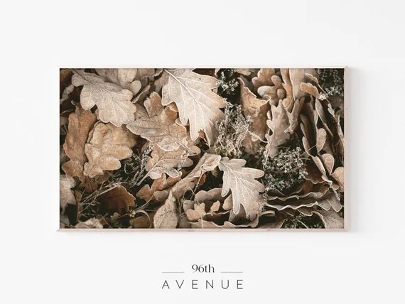 Fall Frame Tv Art | Autumn Leaves Digital Download | 4K Frame Tv Art | Autumn Themed Home Decor | Etsy (US)