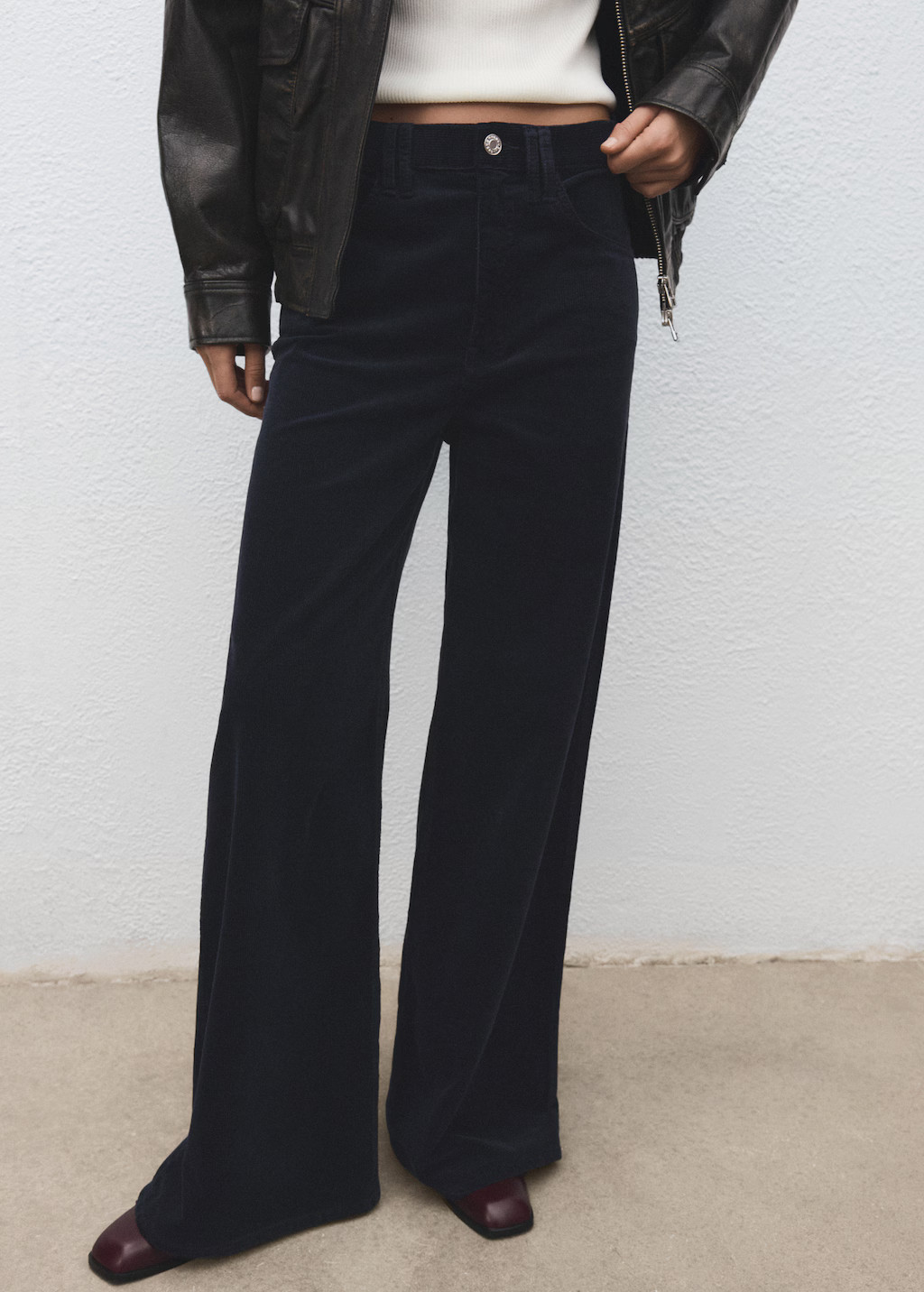 Wide-Leg-Cord-Jeans - Damen | MANGO Deutschland | Mango EU