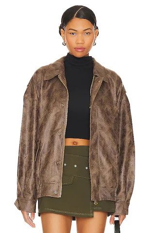 LIONESS Kenny Bomber in Chocolate from Revolve.com | Revolve Clothing (Global)
