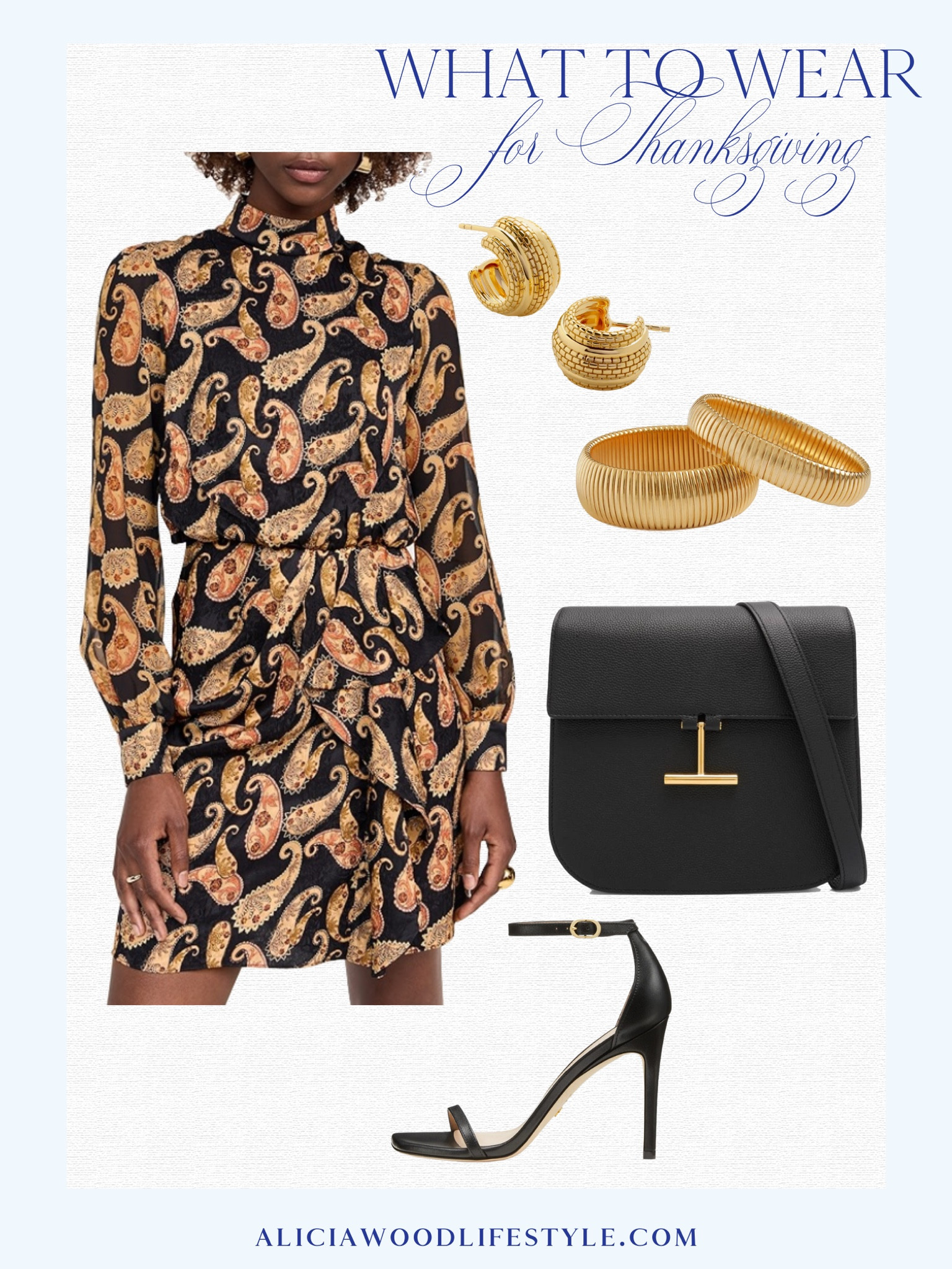 What to Wear for Thanksgiving

Dark floral mini dress
Black strappy sandal
Black handbag
Gold huggie earrings
Gold cobra bracelets 



#LTKOver40 #LTKStyleTip #LTKHoliday
