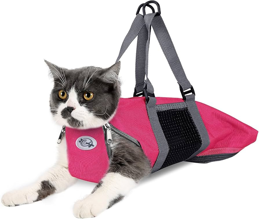 Cinf Cat Nail Clipping Cleaning Grooming Restraint Bag No Scratching Biting for Bathing Nail Trim... | Amazon (US)