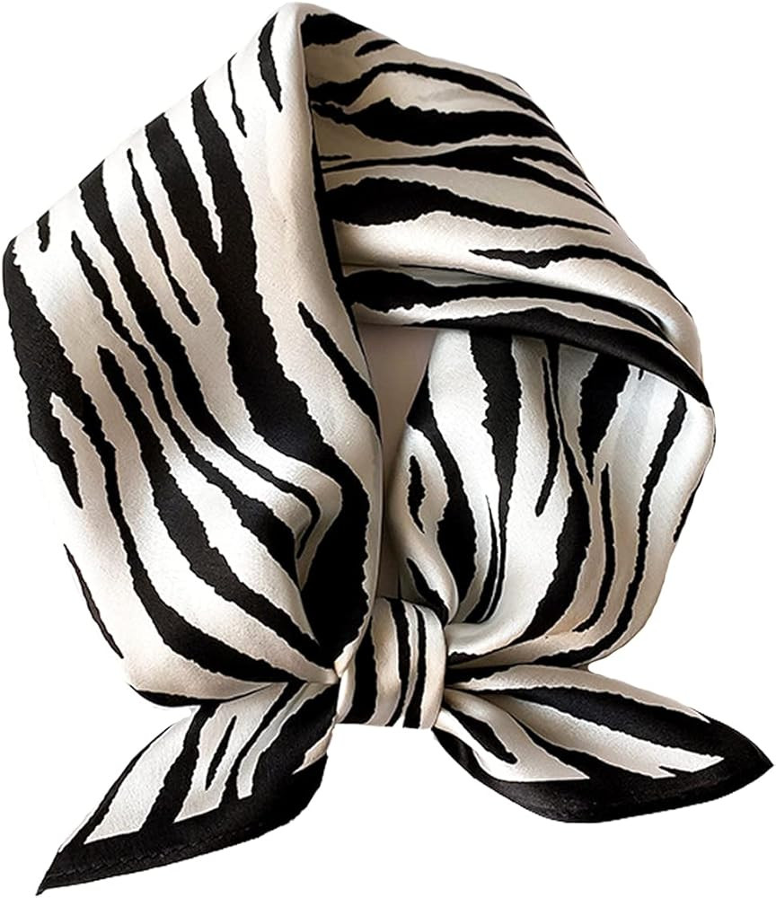 Aufeel Women's 100% Pure Mulberry Silk Small Square Scarf - Neckerchief Women - Silk Headscarf - ... | Amazon (US)