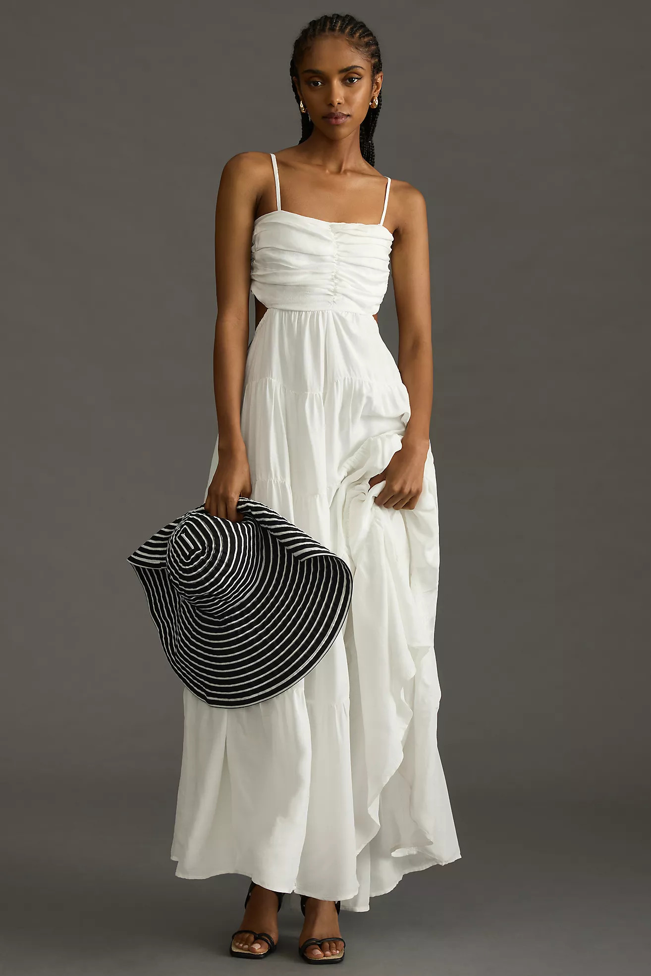 Let Me Be Cutout Tiered Dress | Anthropologie (US)