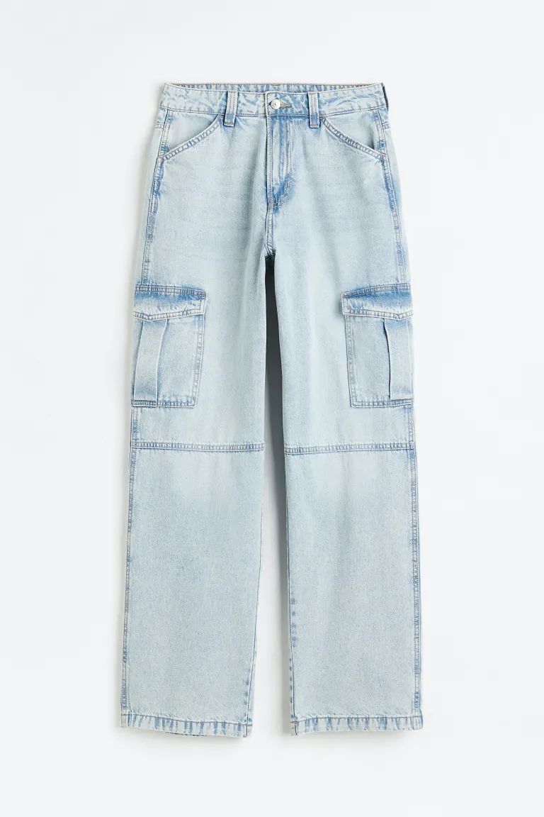 90s Baggy High Cargo Jeans | H&M (UK, MY, IN, SG, PH, TW, HK)