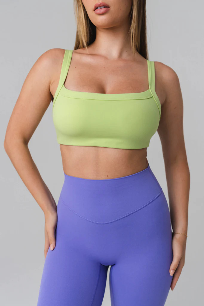 Cloud II™ Square Bra - Lime | Vitality