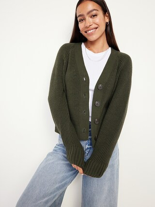 Shaker-Stitch Cardigan Sweater | Old Navy (US)