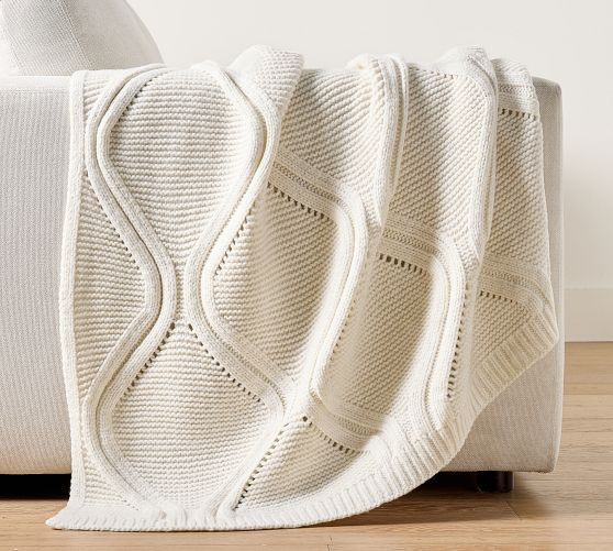 Sweater Knit Throw | Pottery Barn (US)
