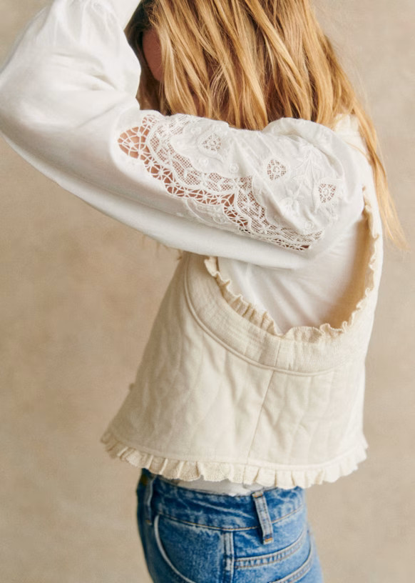 Ethan Jacket - Ecru - Organic cotton - organic textile - Sézane | Sezane Paris - US