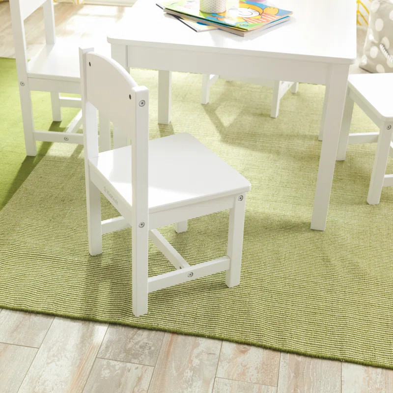 Kids 5 Piece Solid Wood Square Play / Activity Table and Chair Set | Wayfair North America
