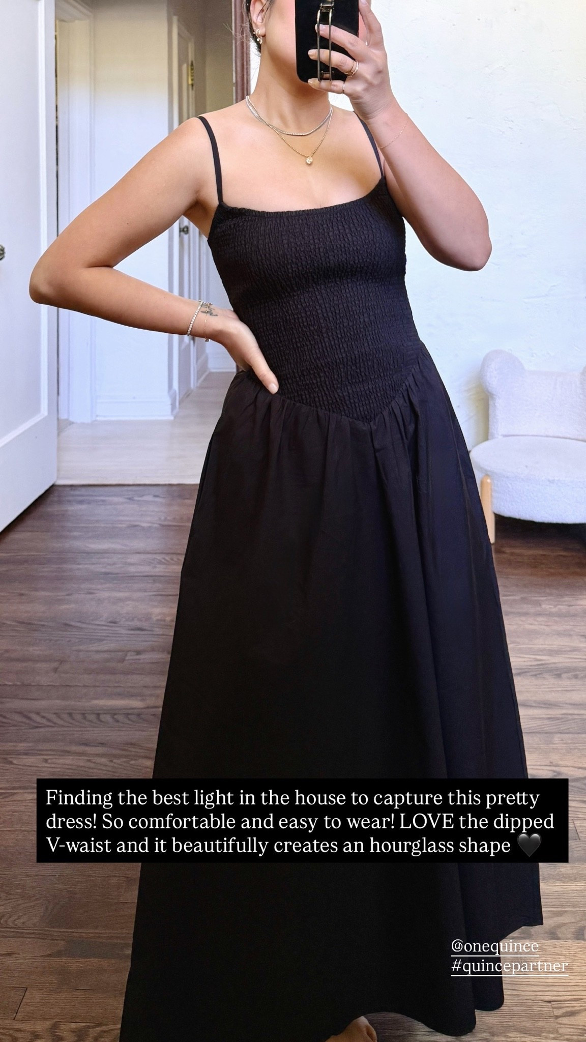 For size reference, I’m 5 ft 115 pounds and wearing an XS. Perfect fit!

@Quince 
#quincepartner

#LTKootd #LTKPetite #LTKmomlife