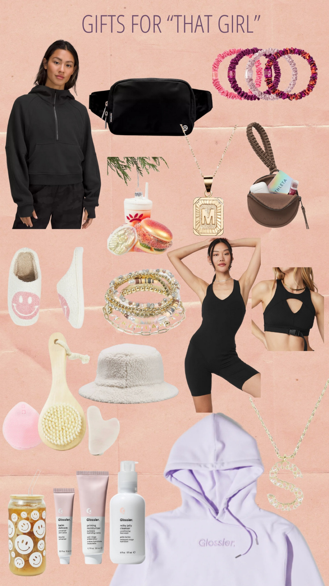 These are wonderful gifts for girls who are following the newest trends. These are some of the coolest and newest styles and are perfect for gifts. Gift for workout girls, gifts for her, gifts for makeup girls, gifts for self care girls, gifts for friends, gifts for sisters, gifts for her. 

#LTKstyletip #LTKCyberweek #LTKbeauty