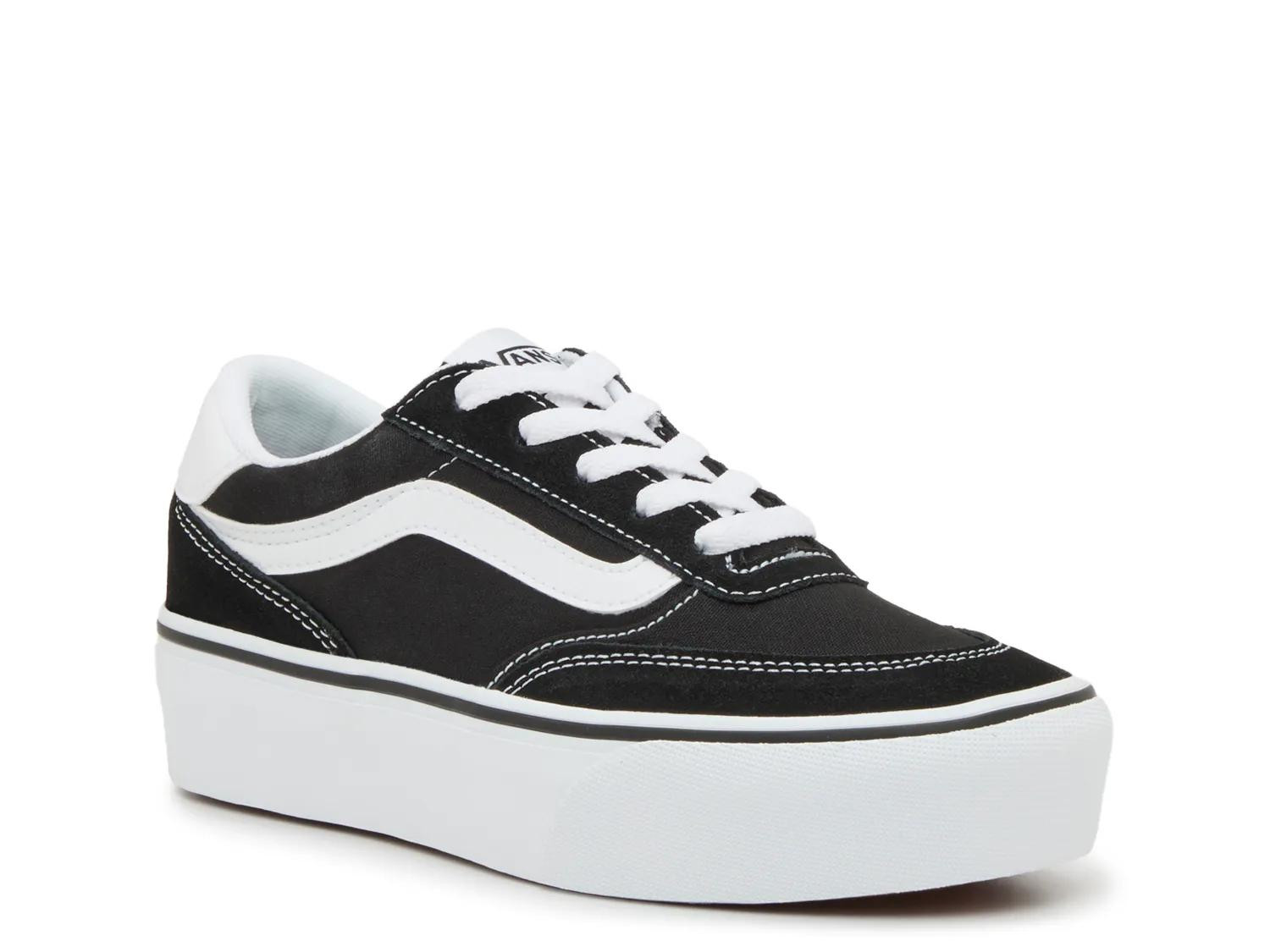Vans Brooklyn Platform Sneaker | Women's | Black/White | Size 7.5 | Sneakers | DSW