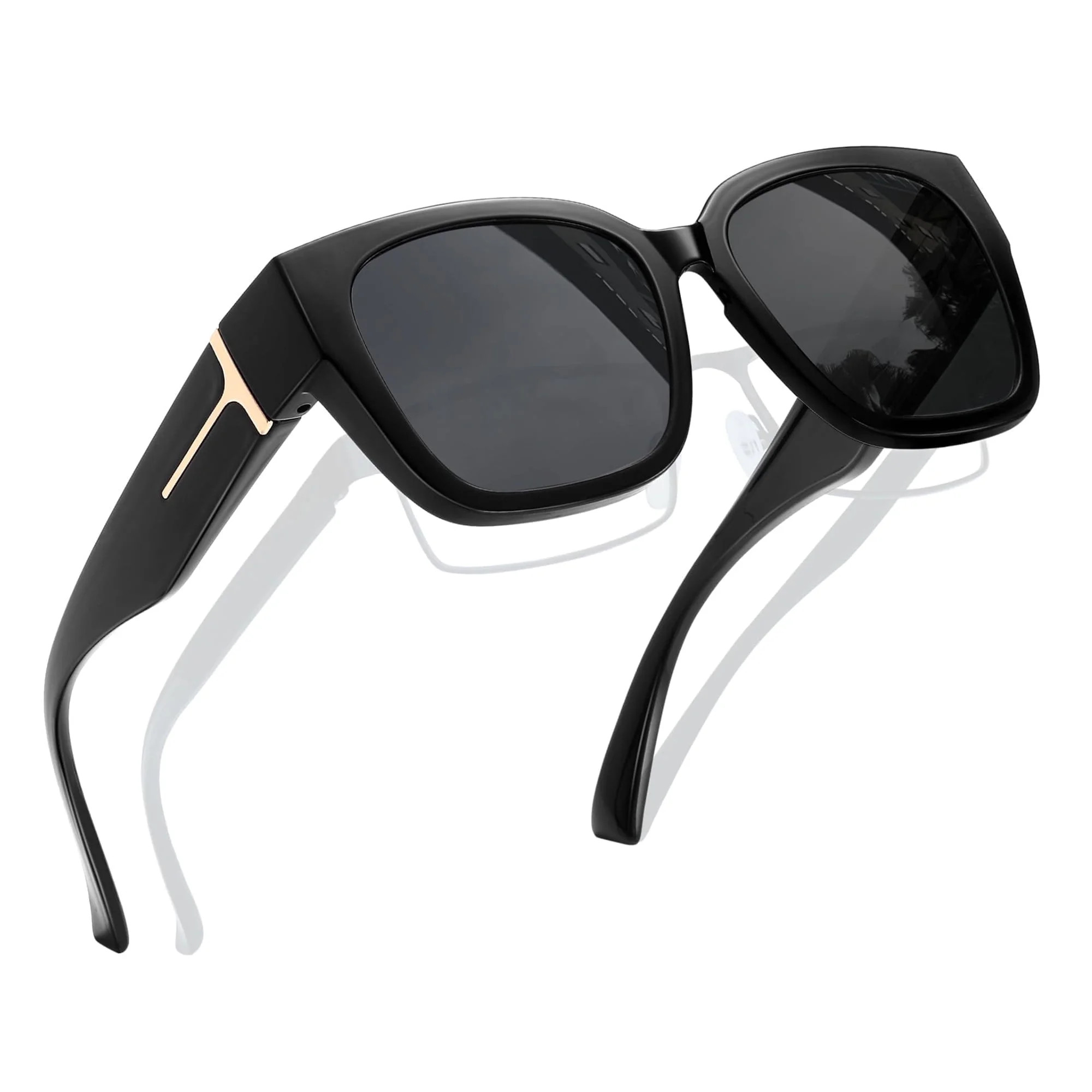 Joopin Large Polarized Fit Over Glasses Sunglasses For Women Men, Oversized Trendy Square Shades ... | Walmart (US)