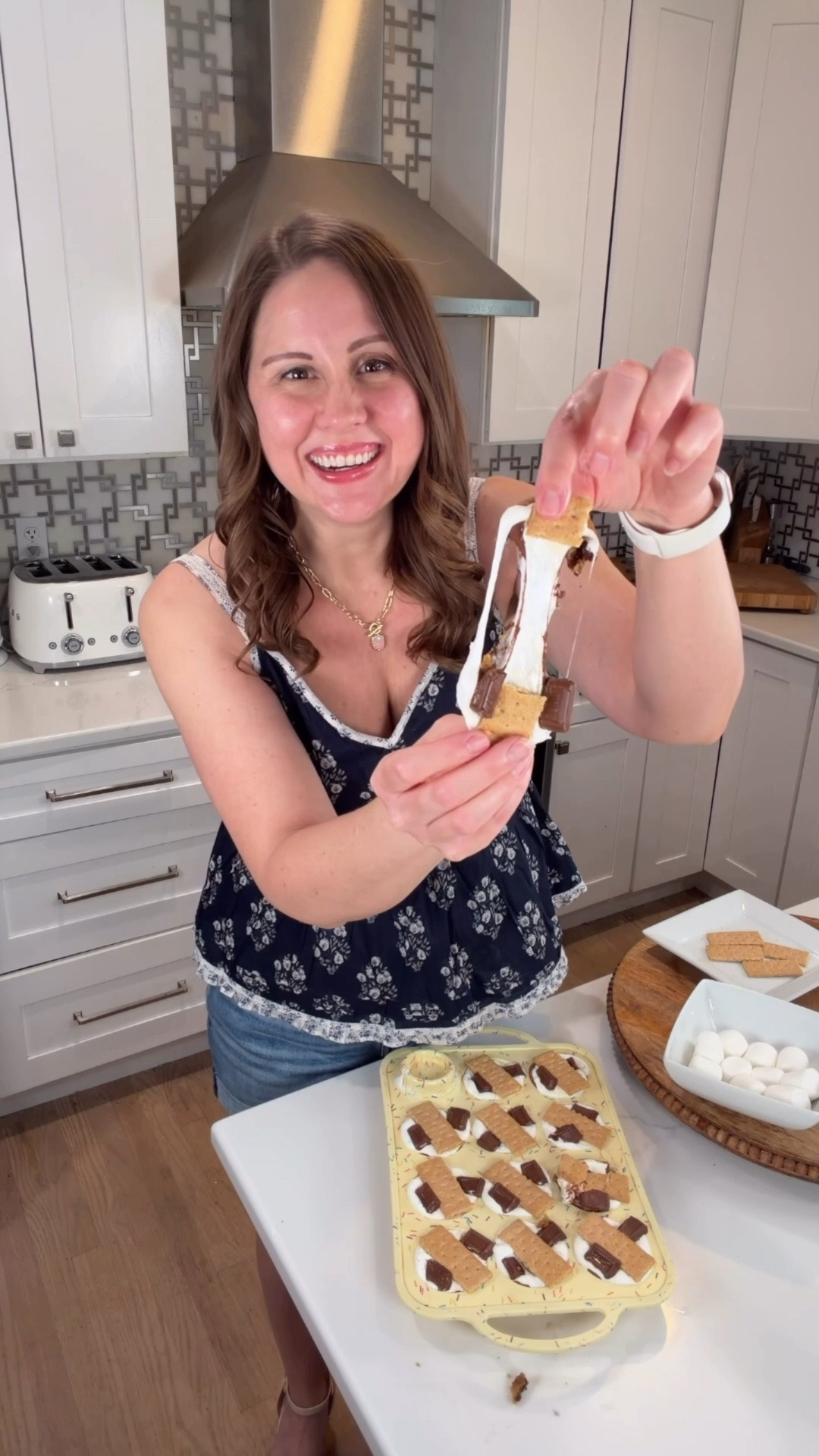 🍪🔥 These gooey S’mores Cookie Cups are a MUST make this summer!! Soft, melty, and packed with chocolate + marshmallow goodness in every bite 🤤 Perfect for BBQs, pool days, movie nights, or anytime you need an easy crowd-pleasing dessert!

✨ Bake the cookie cups first at 350°F for about 14–15 minutes — you want them slightly underbaked so they stay extra soft + gooey! Then add your marshmallows and bake again until melty perfection 🍫🔥

Save this sweet summer treat idea because everyone will go CRAZY for them 🏕️

#LTKFood #SmoresDessert #SummerBaking #EasyDesserts #CookieCups #DessertIdeas #BakingInspo #LTKFamily