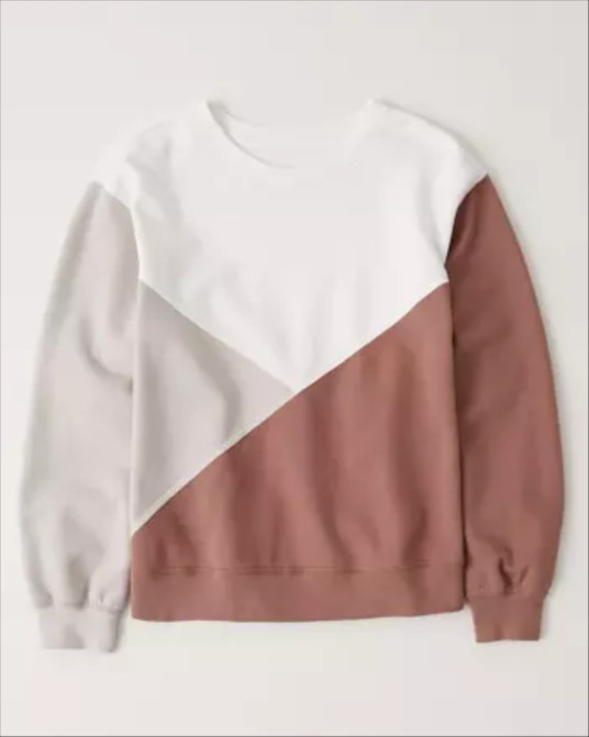 Colorblock Crewneck Sweatshirt