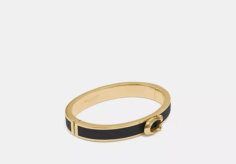 Signature Push Hinged Bangle | Coach Outlet US